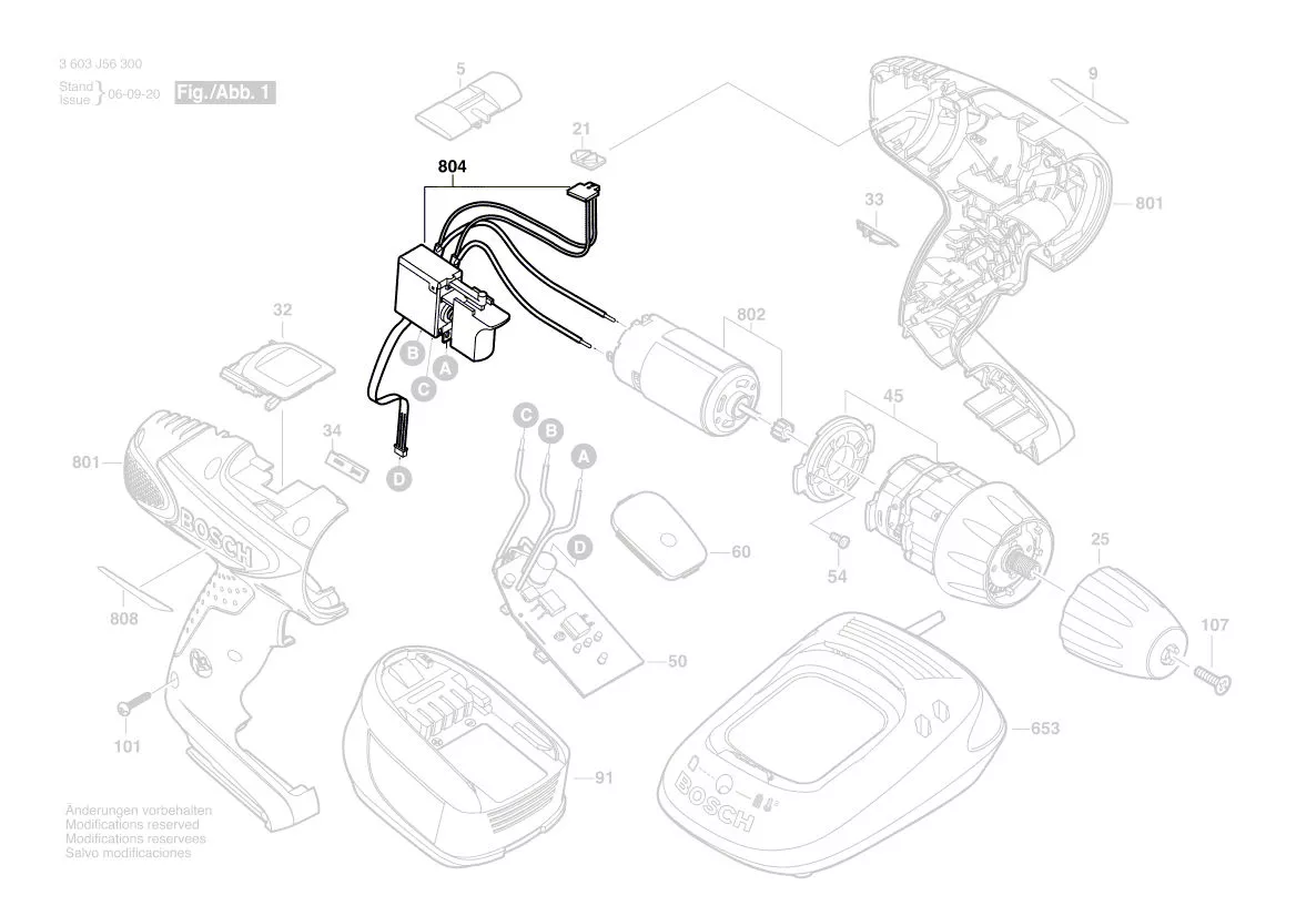 Interrupteur réf. 2 609 002 109 BOSCH